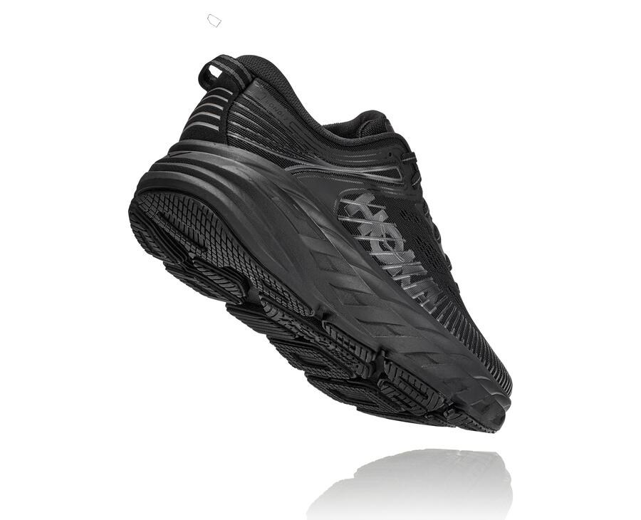 Zapatillas Running Hoka One One Mujer - Bondi 7 - Negras - DIP852740